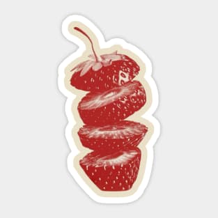 strawberry slice Sticker
